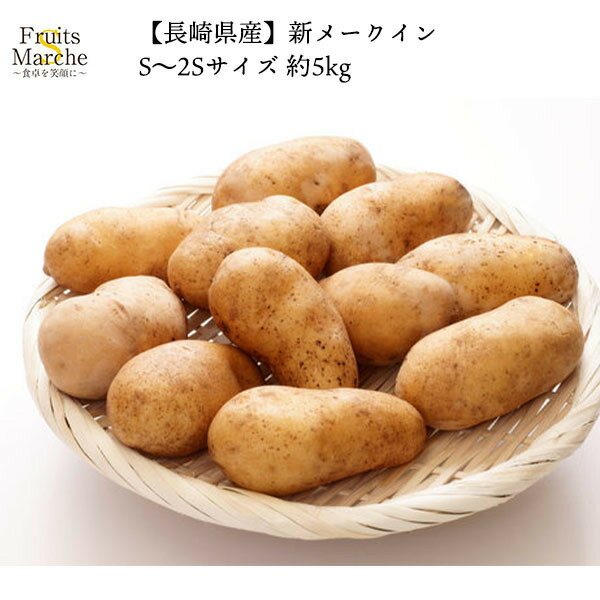 【送料無料】【長崎県産】新メークイン　S〜2Sサイズ　約5kg(北海道沖縄別途送料加算)