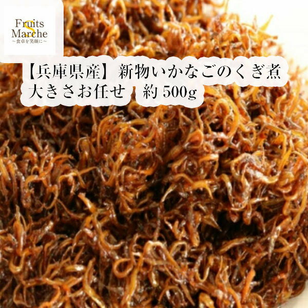 【送料無料】【兵庫県淡路島産】新物　いかなごのくぎ煮　大きさお任せ　約500g【ネコポス】