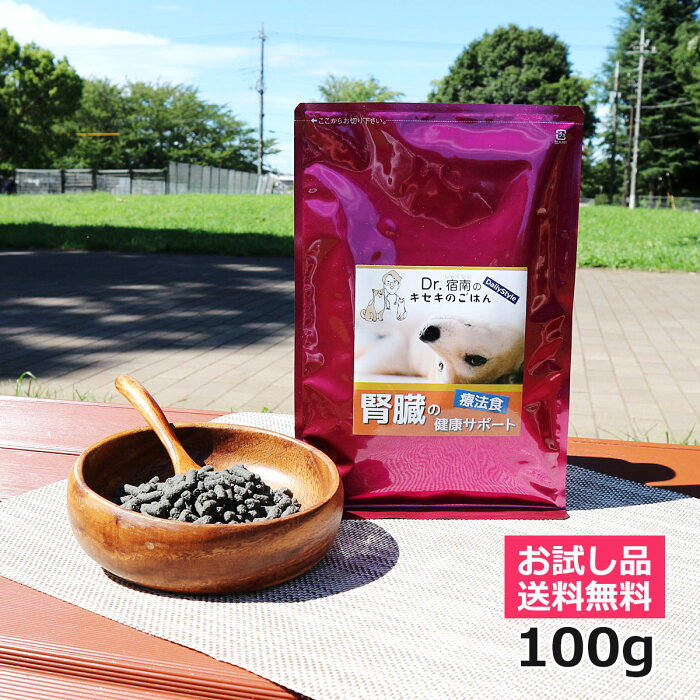 【初回お試しサンプル・送料無料】犬用療法食・腎臓の健康サポート100g入り・Dr.宿南のキセキのごはん（鹿肉ドッグフード/ベニソン/国産/無添加/デイリースタイル/犬/獣医師開発）※1世帯1個限り