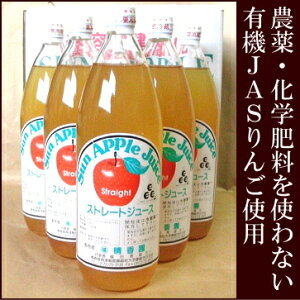 りんご100%ジュース　2本(1本1000ml)(青森県　福田秀貞) 無添加 りんごジュース