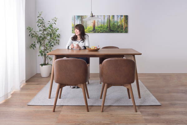 東谷 カラメリ チェア ブラウン 完成品 KRM-010DBB ダイニングチェア KRM-010DBB [3]