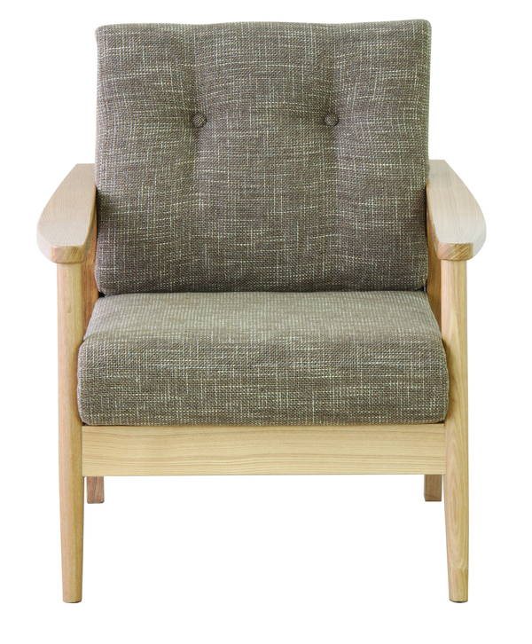 【ポイントUP中】東谷 バッスム 1人掛 ブラウン 完成品 RTO-911BR ソファ RTO-911BR