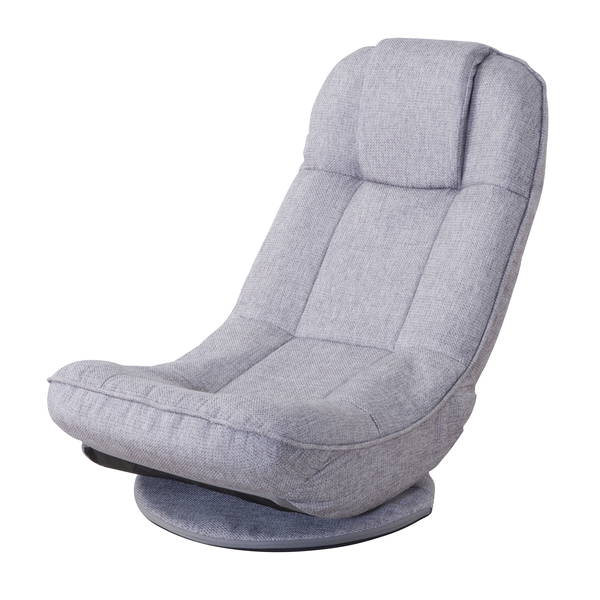 東谷 バケットリクライナー グレー 完成品 THC-201GY フロアチェア THC-201GY