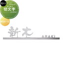 スーパーステンレス表札 美濃クラフト ー切文字ー キリモジ 漢字&英字タイプ MGX-12