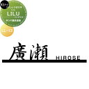 ステンレス切文字 美濃クラフト LILU リル 半ツヤ黒色塗装 LL-13-HBK
