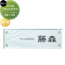 ガラス表札 美濃クラフト フラットガラス 300×100 GP-48