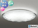 オーデリック ODELIC 調光調色シーリングライト OL291350BCR アクリル透明/乳白 高演色LED 電球色~昼光色 ツバ付丸形引掛シーリング取付 Bluetooth対応機種 ~6畳 ウォーター 水と光のゆらめきをイメージしたナチュラルな意匠