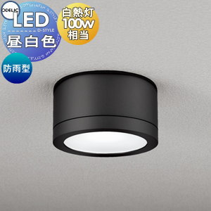 【店内全品ポイント5倍】エクステリア 屋外 照明 ライトオーデリックODELIC ポーチライト OG254602ND 昼白色白熱灯100W相当 黒色 丸型 デザイン 昼白色 LED ブラケットライト ポーチライト 玄関灯 玄関照明 門柱灯