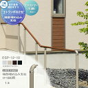 【部品】 歩行者用補助手すり 三協アルミ エトランポS2型 フリー支柱タイプ 上部笠木納まり エラストマー(木調) カラー端部埋め込み支柱 H1000用 1本入り ESP-12-10 手摺 玄関 屋外用 バリアフリー 介護 おすすめ 三協立山