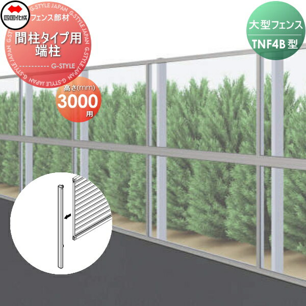 【11/04~ポイントUP中】【部品】 防音大型フェンス 四国化成 シコク TNF 4B型 間柱タイプ用 端柱 H3000 61DEP-30 ガーデン DIY 塀 壁 囲い 境界 屋外 ※個人宛不可・北海道・沖縄・離島配送不可※