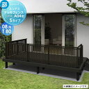 【無料★特典対象】 YKK YKKap ルシアス デッキフェンス A04型 UNT-14 サイズ08用T80 Sタイプ:中柱-中柱納まり用 たてストライプタイプ...
