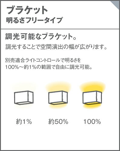 照明 壁付け おしゃれ パナソニック Panasonic 調光ブラケットライト XLGB81816CB1 LED温白色 上下面カバー付非密閉・拡散タイプ 白熱電球60形1灯器具相当 ※調光スイッチ別売 3