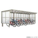 【無料★特典対象】 サイクルポート LIXIL リクシル TOEX フーゴFパーク 縦3連棟 22・22・29-18型 屋根 通常ポリカ サイドパネル 通常ポリ...