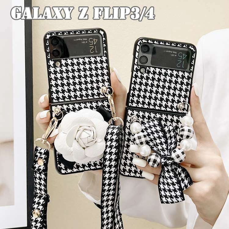 Galaxy Z Flip4 ケース ショルダー付 派手 高級感 Galaxy Z Flip3 ケース ベルト付き オシャレ スマホケース Galaxy Z Flip 4 衝撃吸収