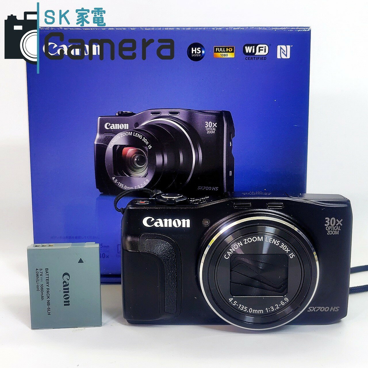 【中古】 Canon PowerShot SX700 HS キャノン パワーショット 電池付 コンパ ...