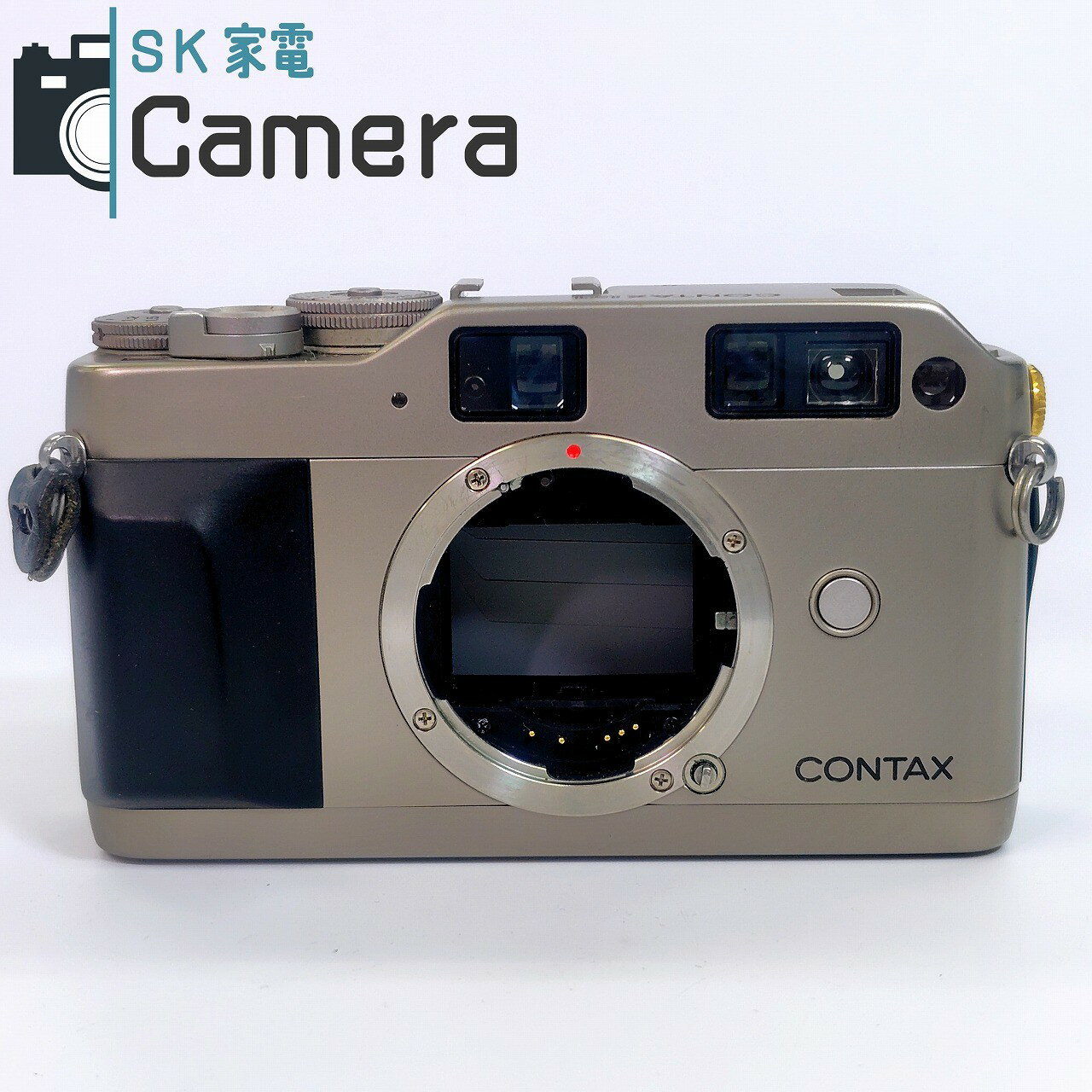 SK家電カメラ館楽天市場店の【中古】 CONTAX G1 ROM改造 シンクロターミナルキャップ RTS-G1 付 テスト用フィルムにて確認済 説明書 ストラップ 付 コンタックス｜アングル2