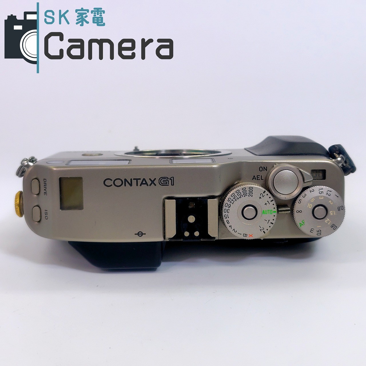 SK家電カメラ館楽天市場店の【中古】 CONTAX G1 ROM改造 シンクロターミナルキャップ RTS-G1 付 テスト用フィルムにて確認済 説明書 ストラップ 付 コンタックス｜アングル3