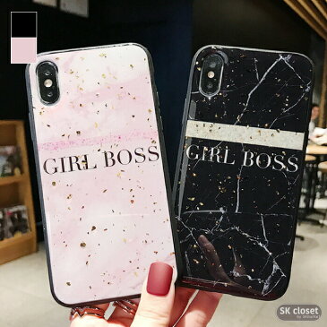 【メール便/送料無料】iPhoneケース ボスガール ロゴ ラメ ラメケース iPhoneXR iPhoneXケース iPhone8　iPhone8ケース iPhone8plus iPhone7 iPhone7plus iPhone6　iPhoneX【レディース スマホケース インポート 韓国 携帯ケース】