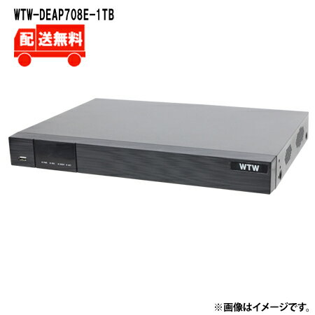 [送料無料]4K800万画素対応EX-SDI/HD-SDI 8ch対応 デジタルビデオレコーダー(DVR)　WTW-DEAP708E-1TB