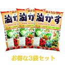 油かす 肥料 家庭菜園 野菜 花壇 庭木 追肥油かす 5kg×3袋 ≪お得な3袋セット≫