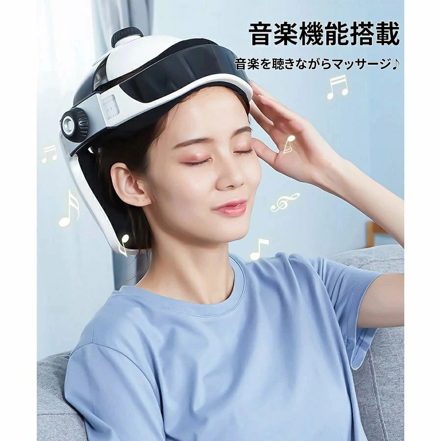 モデルヘッドスパ ハンズフリー ヘッドマッサージ機 ヘッドマッサージャー 家電 効果 頭皮マッサージ マッサージ器 機 頭 ヘアケア グッズ 軽量 温熱機能 オートタイマー ストレス解消 ems 電動 自宅 ホワイトデー プレゼント