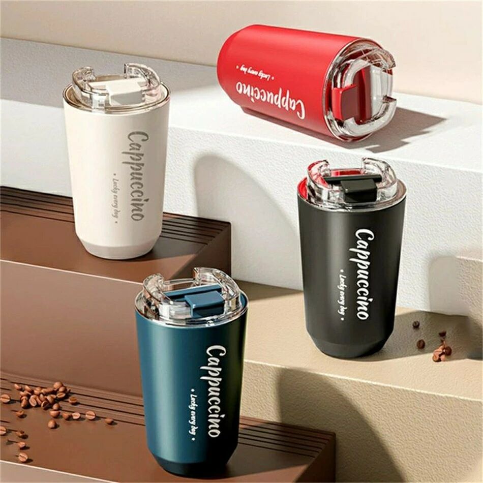 ドイツ製保温保冷コーヒー魔法瓶 持ち運び 使用方法 2way 保温ポット マグボトル コーヒー 防漏 漏れな..