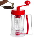 粉つぎ器 たこ焼き 粉つぎ名人 900ml かき混ぜ器 バッターディスペンサー 粉つぎ器 たこ焼き 鯛焼き ロート 漏斗 小麦アロケーター かき混ぜ器 透明 た...