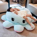 ぬいぐるみ タコ 抱き枕 クッション インテリア 子供 おもちゃ 動物 可愛い 彼女に ふわふわで癒される 柔らか 心地いい プレゼント ギフト オレンジ グレ...