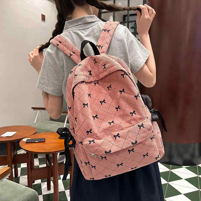 乐天商城 - リュックサック レディース 学生用 コーデュロイ シンプル 軽量 大容量 負担軽減 14インチPC対応 A4対応 旅行用 デイリーユース カジュ