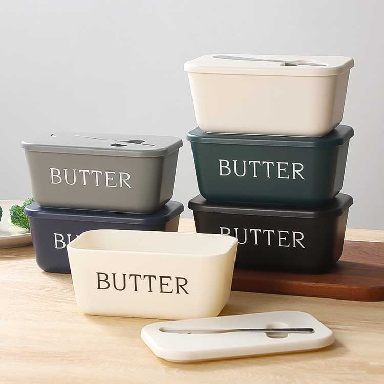 バターカッターケース バターケース 保存容器 バター バターボックス カッター付き バターナイフ付き バター入れ バター容器 密閉保存