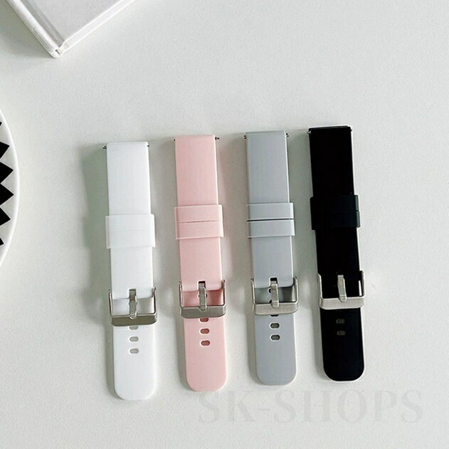 Rakuten - スマートウォッチ 交換ベルト 替えバンド 幅22mm 取り付け簡単 ホワイト ピンク ブラック 母の日 父の日 ギフト