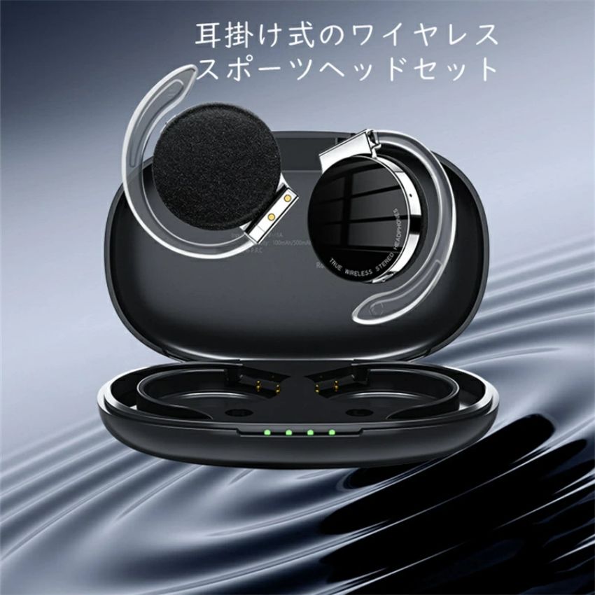耳掛け スポーツイヤホン Bluetooth 5.2 ランニング イヤホン スポーツ イヤホン マイク内蔵 Type-C充電 Bluetooth イヤホン ノイズキャンセリング ワイヤレス イヤホン 可能 運動/通勤通学/在宅勤務適用 sk-shops2024-10004553 SK-SHOPS サンプル画像2