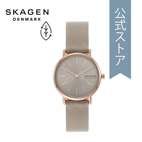 スカーゲン スカーゲン 腕時計 アナログ クォーツ レディース グレーストーン エコレザー SIGNATUR LILLE SKW3060 2022 秋 SKAGEN 公式 ブランド 北欧 シンプル 防水 誕生日 プレゼント 記念日 ギフト