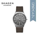 スカーゲン 腕時計 アナログ メンズ ブラウン レザー SUNDBY SKW6909 2023 冬 SKAGEN 公式