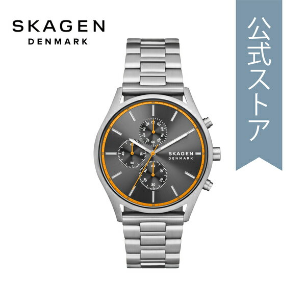 スカーゲン 腕時計（メンズ） スカーゲン 腕時計 アナログ クオーツ メンズ シルバー ステンレススチール Holst Chronograph SKW6926 2024 夏