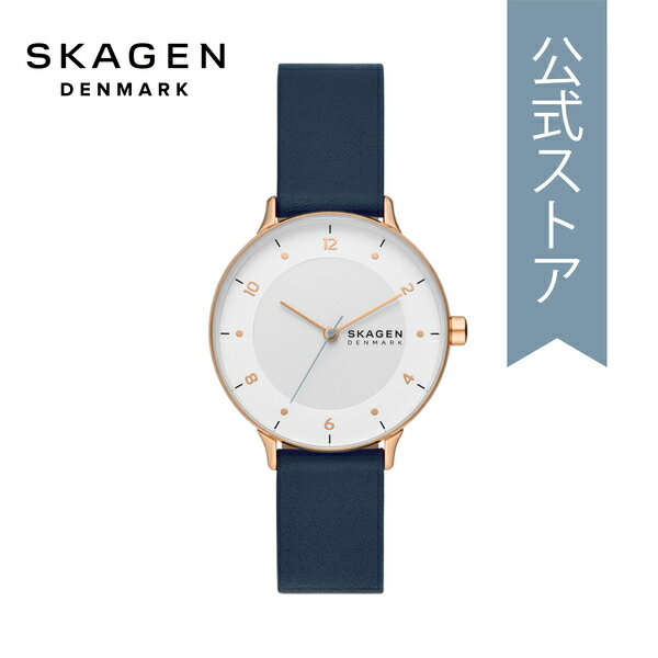 スカーゲン ビジネス腕時計 レディース スカーゲン 腕時計 アナログ クォーツ レディース ブルー レザー RIIS SKW3090 2023 夏 SKAGEN 公式