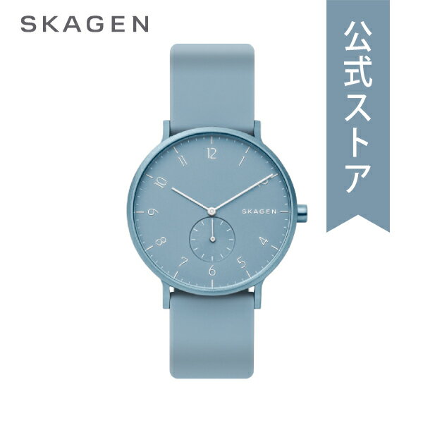 高級なメンズ腕時計 スカーゲン 腕時計 メンズ アナログ 時計 シリコン ブルー AAREN KULOR アレン SKW6509 SKAGEN 公式 ブランド 北欧 シンプル 防水 誕生日 プレゼント 記念日 ギフト