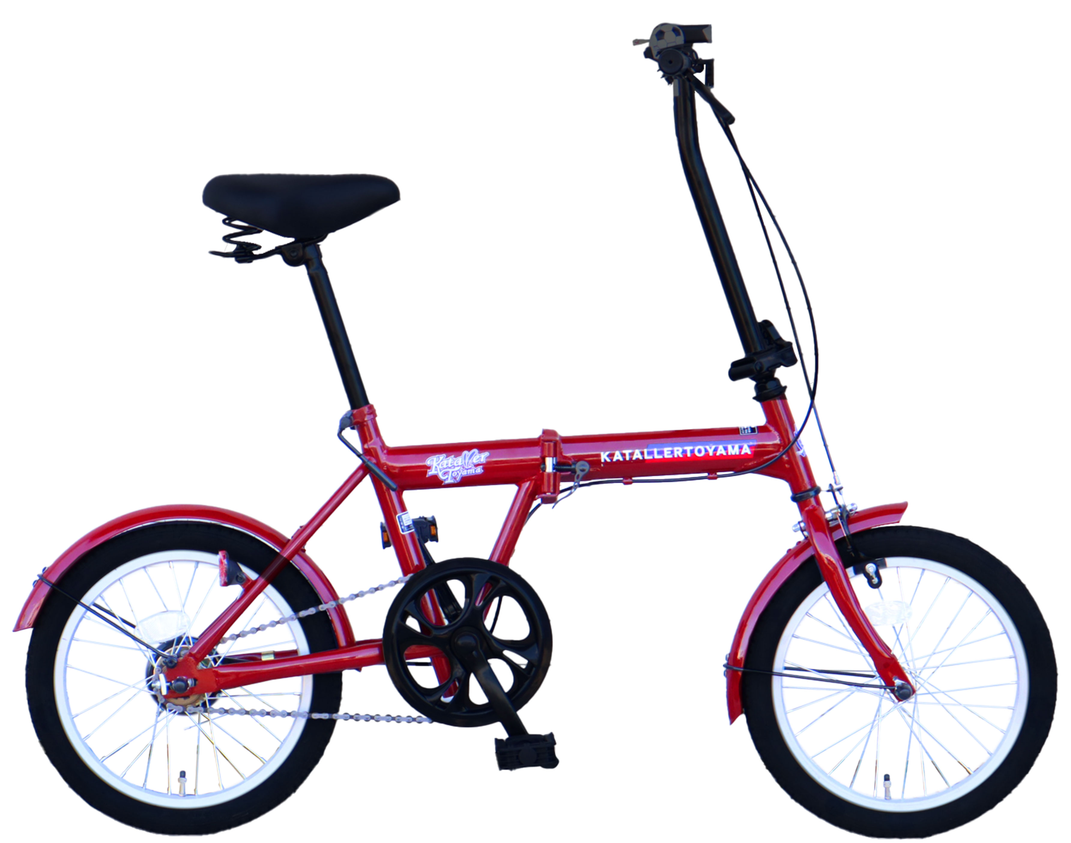 楽天市場】折りたたみ自転車 16インチ（カラーレッド）の通販