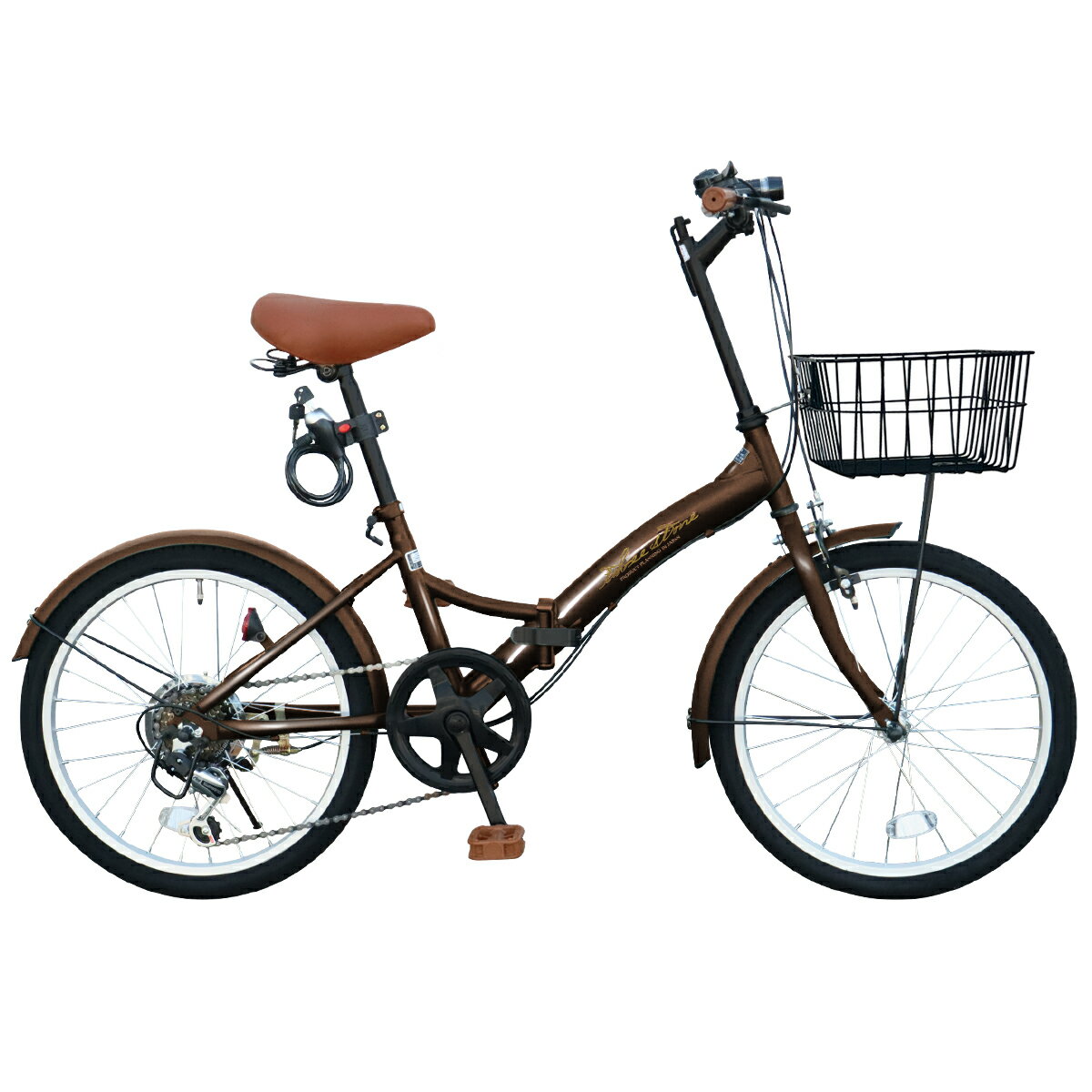 折りたたみ自転車 ホワイト ブラウンサドル 楽天市場】自転車 折りたたみ(カラーブラウン)(折りたたみ
