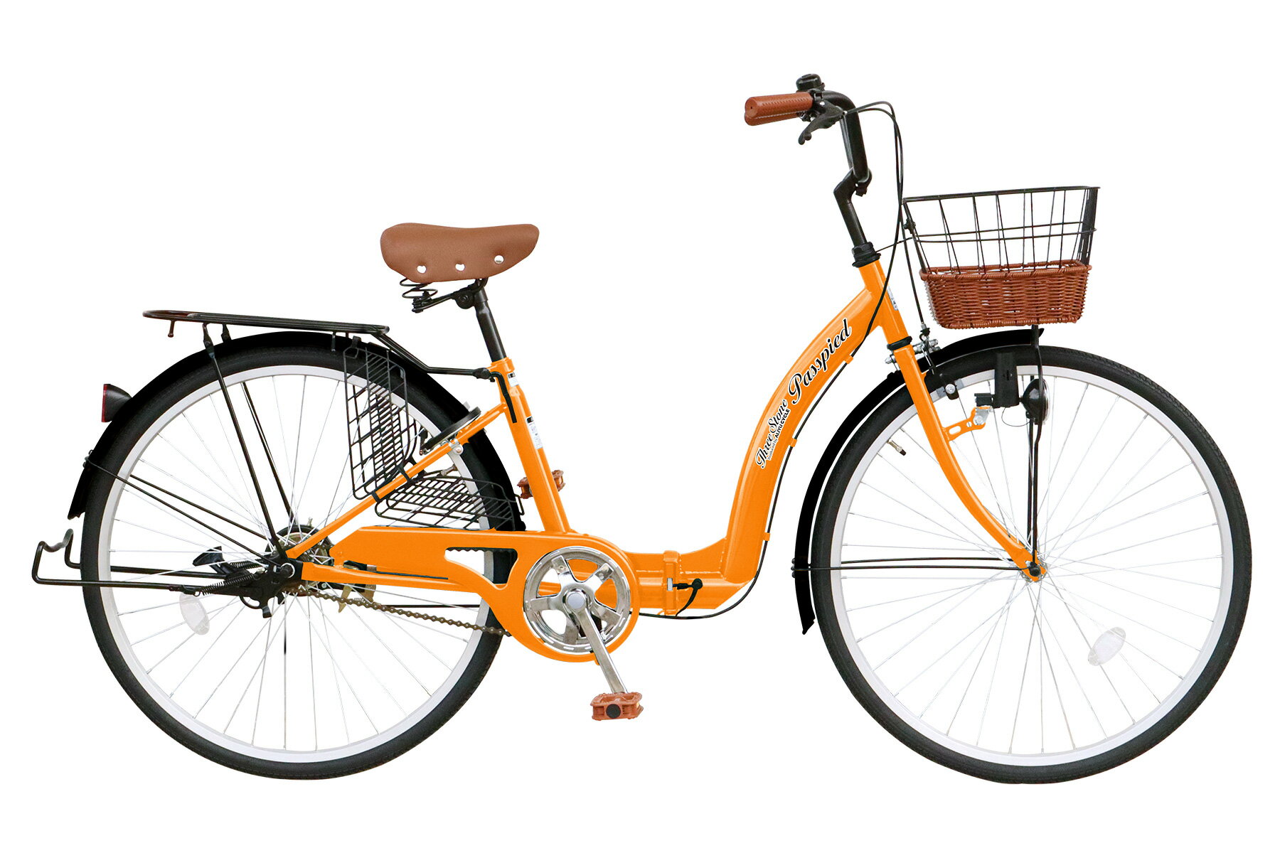 楽天市場】シンプル（カラーオレンジ）（シティサイクル｜自転車