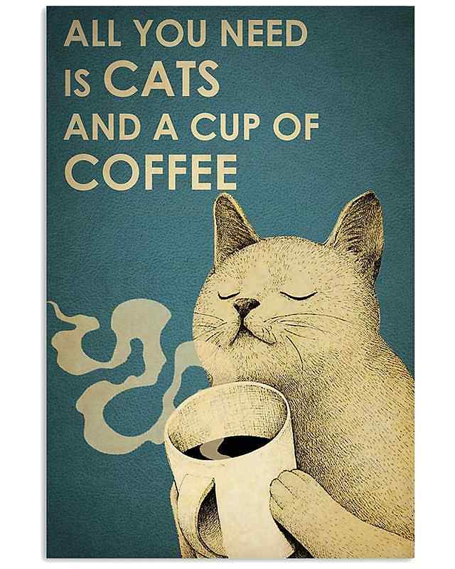 アートポスター フレーム付・アートパネル額付 おしゃれ 猫シリーズ デザインNO-22