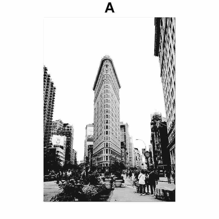 Rakuten - アートポスター フレーム付・アートパネル額付 モノクロ写真シリーズ ニューヨーク デザインNO-a A4 A3 A2
