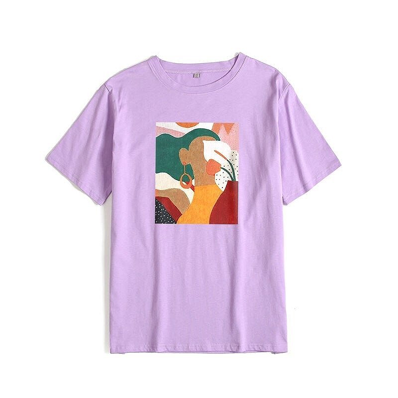 Rakuten - 【お買い物マラソン期間限定 感動のポインUP】Tシャツ　ファッション　レディース　パープル　紫