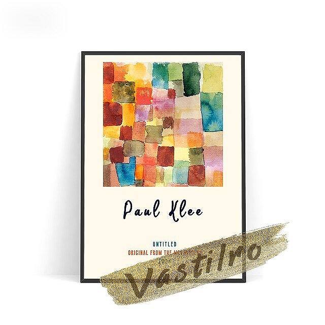 A2 A3 フレーム付 アートパネル アートポスター 抽象画シリーズ　パウル・クレー デザインNO-1