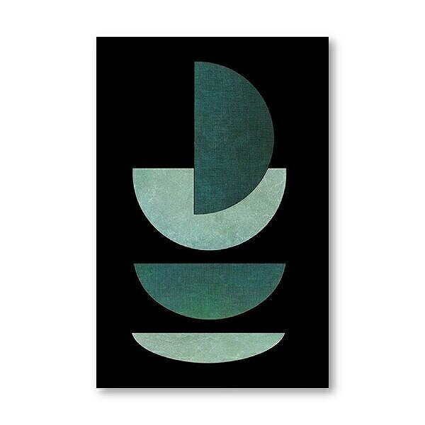 A2 A3 フレーム付 アートパネル アートポスター 抽象画シリーズ グリーン デザインNO-A