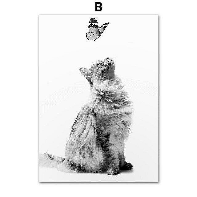 Rakuten - アートポスター フレーム付・アートパネル額付 猫シリーズ デザインNO-B A4 A3 A2