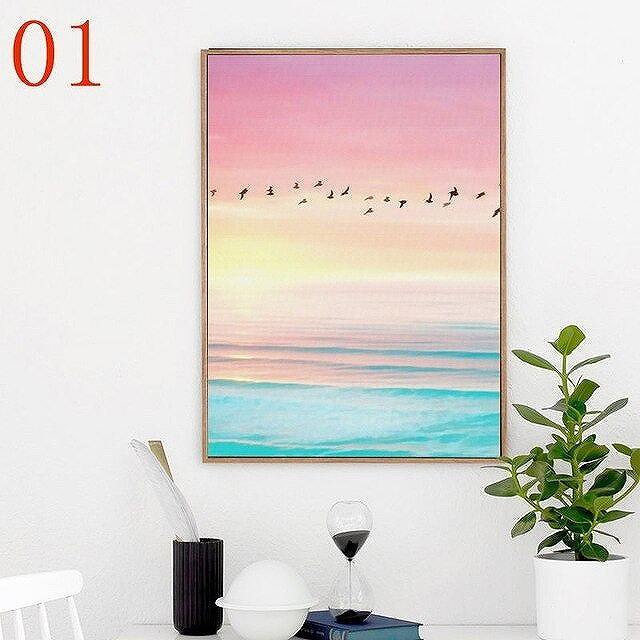 アートポスター フレーム付・アートパネル額付 世界都市シリーズ ハワイ 海 デザインNO-1 A4 A3 A2