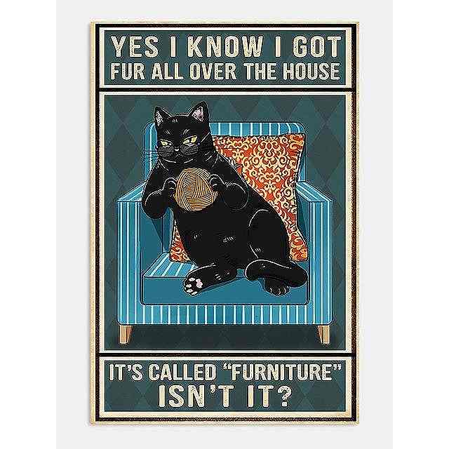 アートポスター フレーム付おしゃれ アートパネル 絵画 壁 絵 ビンテージイラストシリーズ 猫 毛糸 デ..