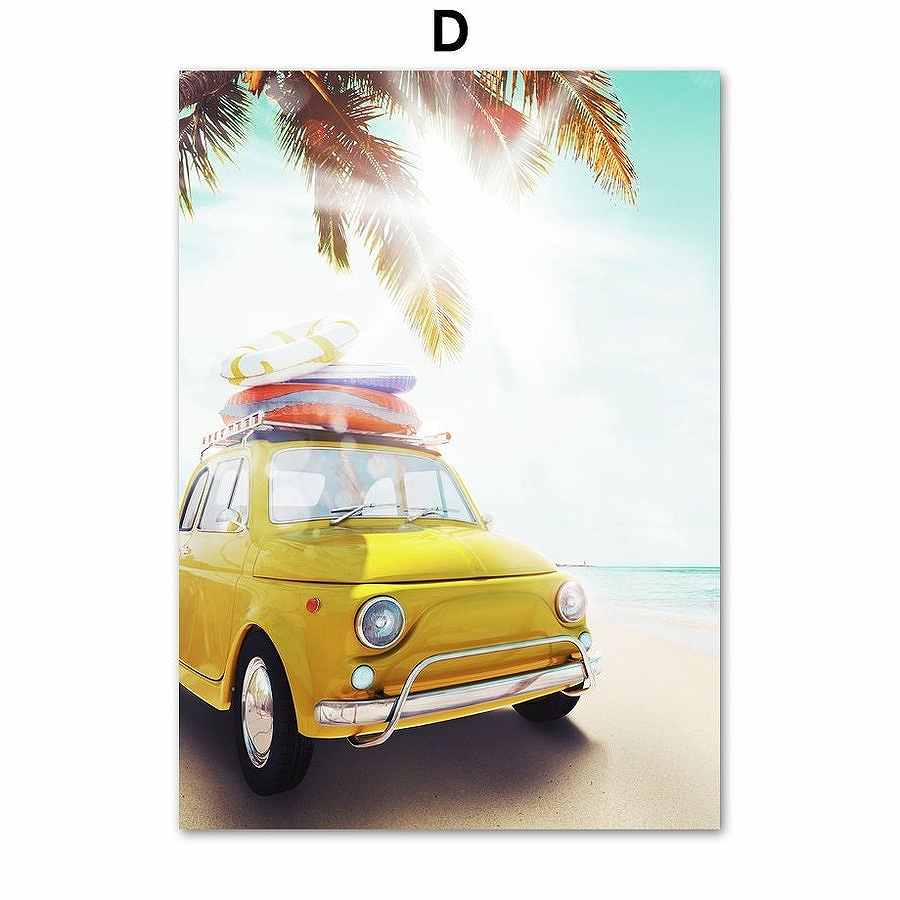 アートポスター フレーム付おしゃれ アートパネル 絵画 壁 絵 ハワイシリーズ デザインNO-D