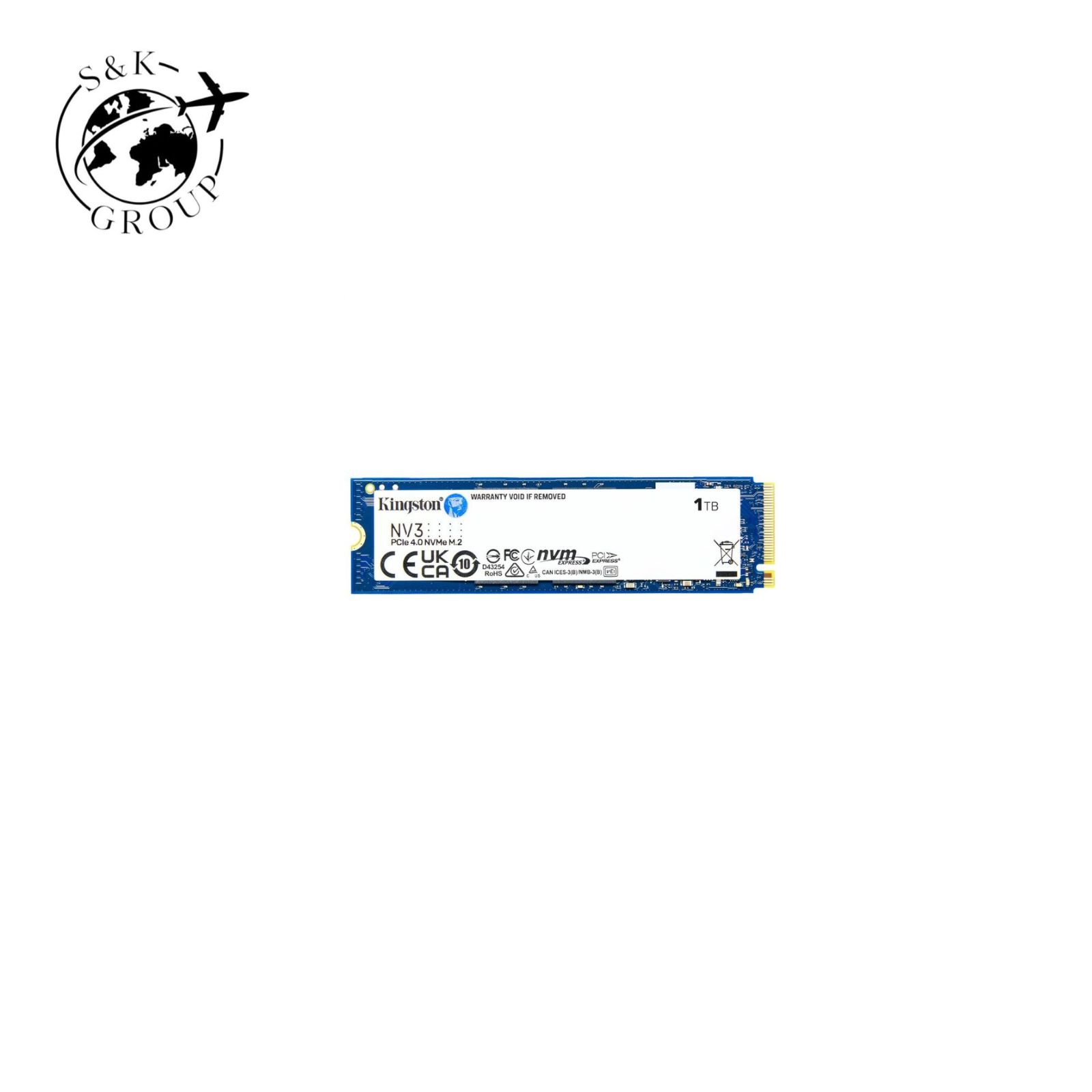 キングストンテクノロジー Kingston SSD NV3 1TB PCIe Gen 4.0 x4 最大6,000MB/秒 M.2 2280 NVMe SNV3S/1000G 福島北倉庫